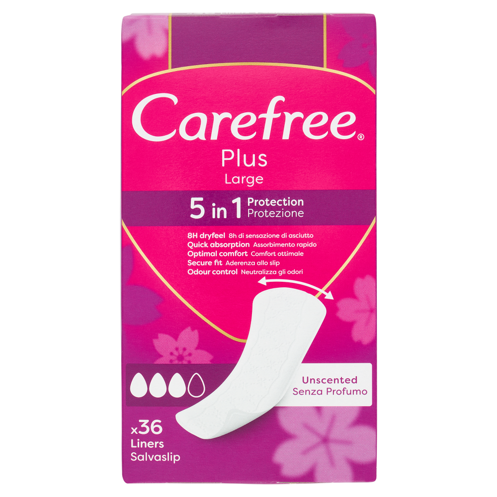Carefree Plus Large Salvaslip 36 pz