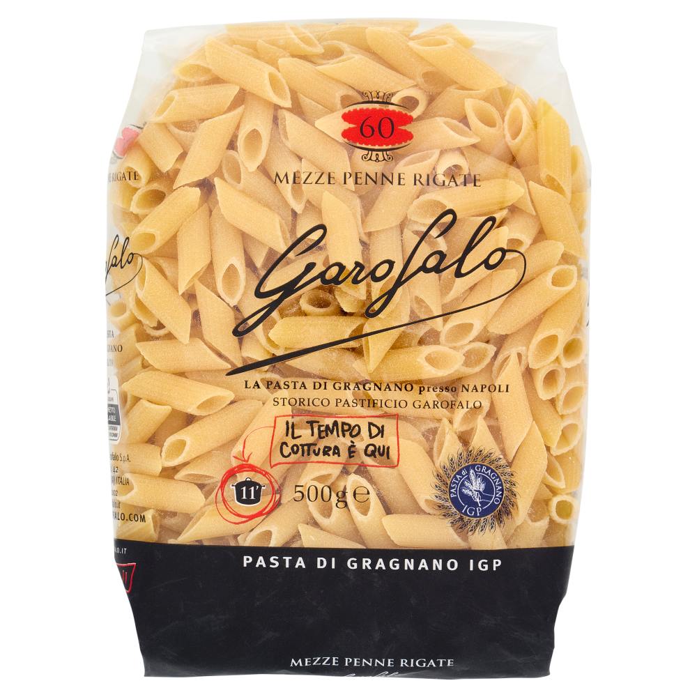 Garofalo Mezze Penne Rigate 60 Pasta di Gragnano IGP 500 g