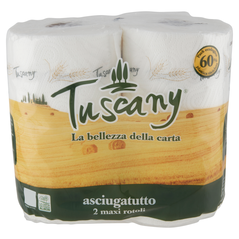 Tuscany asciugatutto maxi rotoli 2 pz