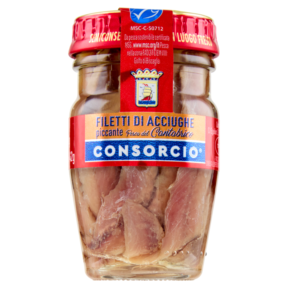 Consorcio Filetti di Acciughe piccante 80 g