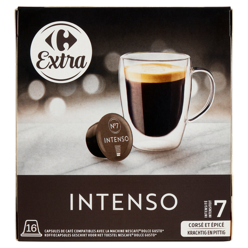 Carrefour Extra Intenso Capsule 16 x 7,5 g