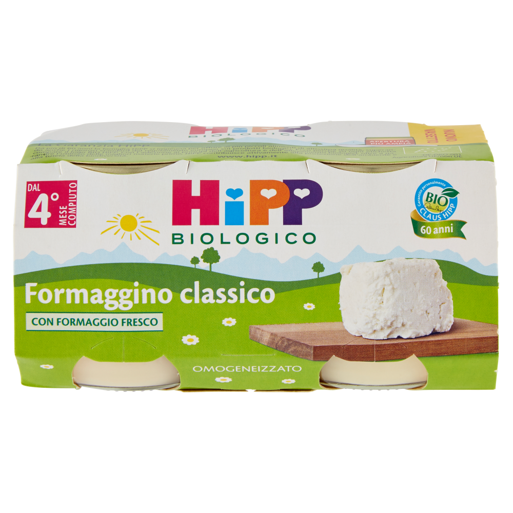 HiPP Biologico Formaggino classico Omogeneizzato 2 x 80 g