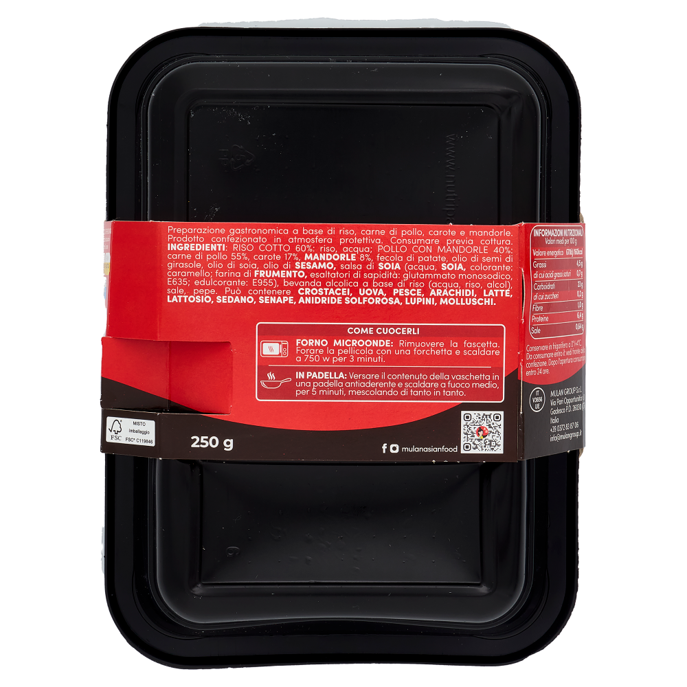 Mulan Pollo alle Mandorle con riso 250 g