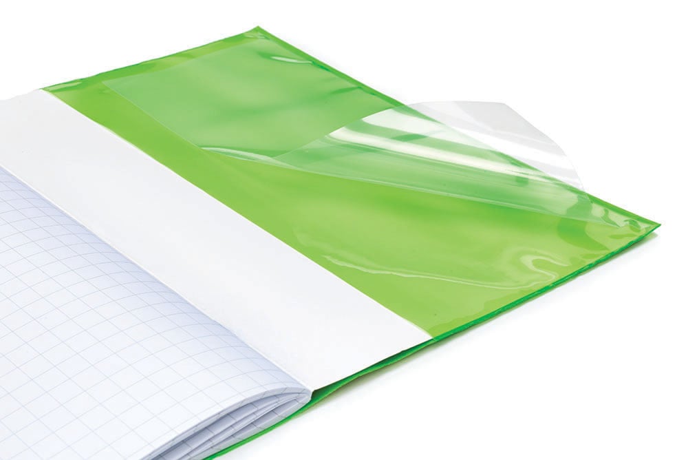 BALMAR 2000 Coprimaxi CoLibri Copertina per quaderno A4 in polietilene trasparente con etichetta portanome