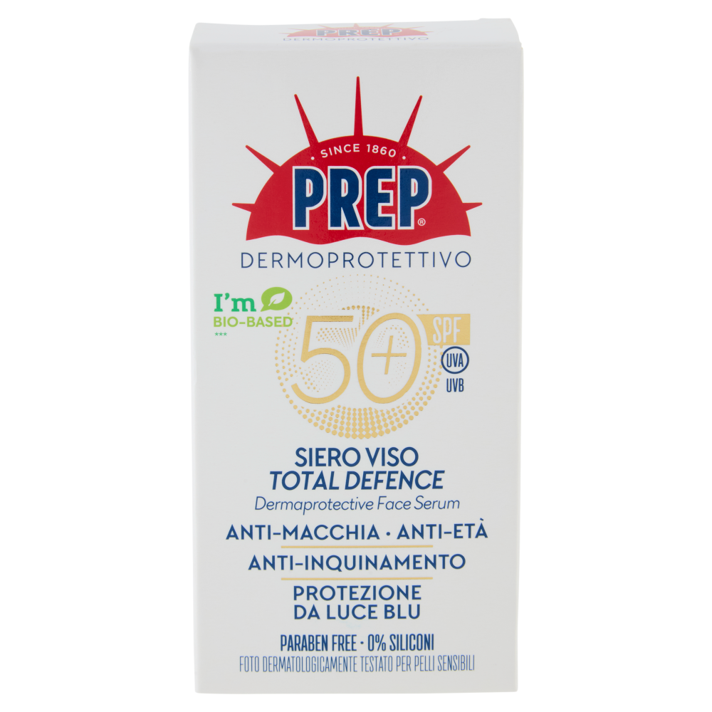 Prep Dermoprotettivo Siero Viso Total Defence SPF 50+ 50 ml