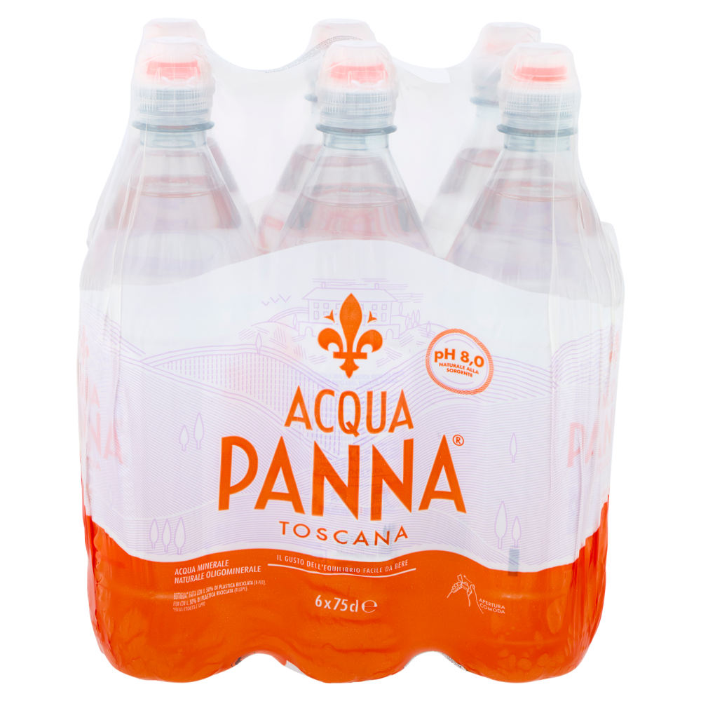 ACQUA PANNA, Acqua Minerale Naturale, Pet - 6x750ml