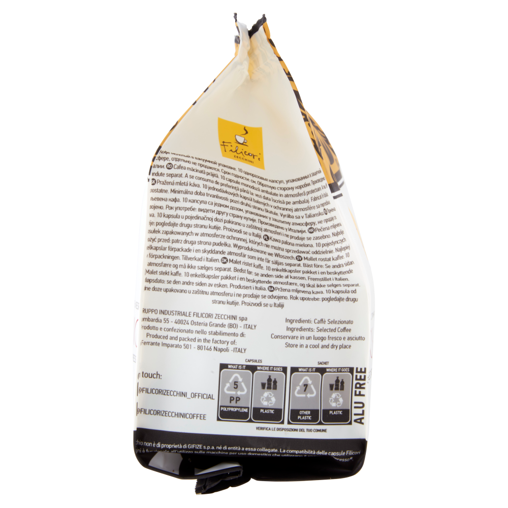 Filicori Zecchini Capsule Compatibili con Macchine Nespresso* 100% Arabica 10 x 5 g