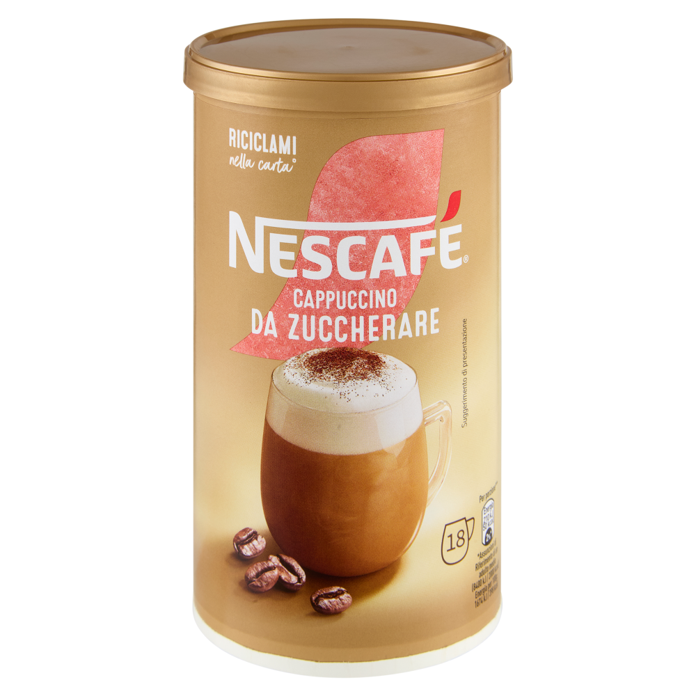NESCAFÉ Cappuccino Solubile da Zuccherare Barattolo 225g