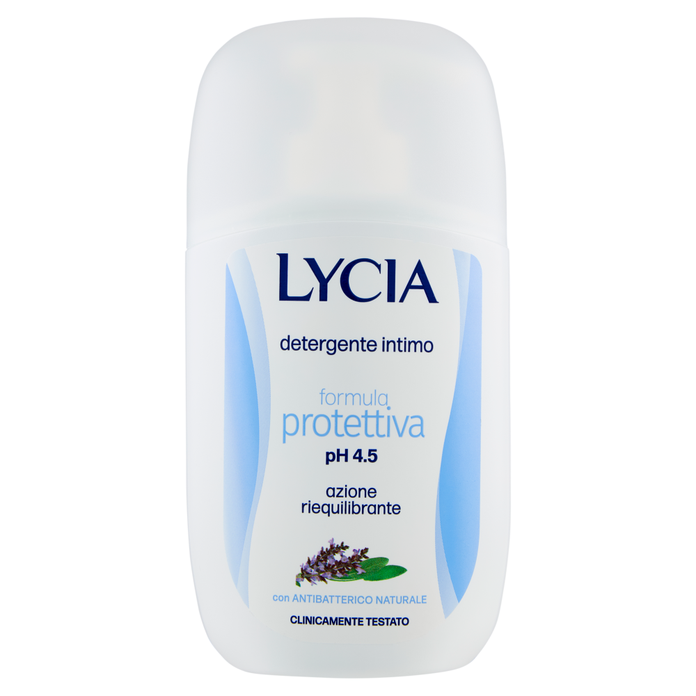 Lycia detergente intimo formula protettiva pH 4.5 con Antibatterico Naturale 200 ml