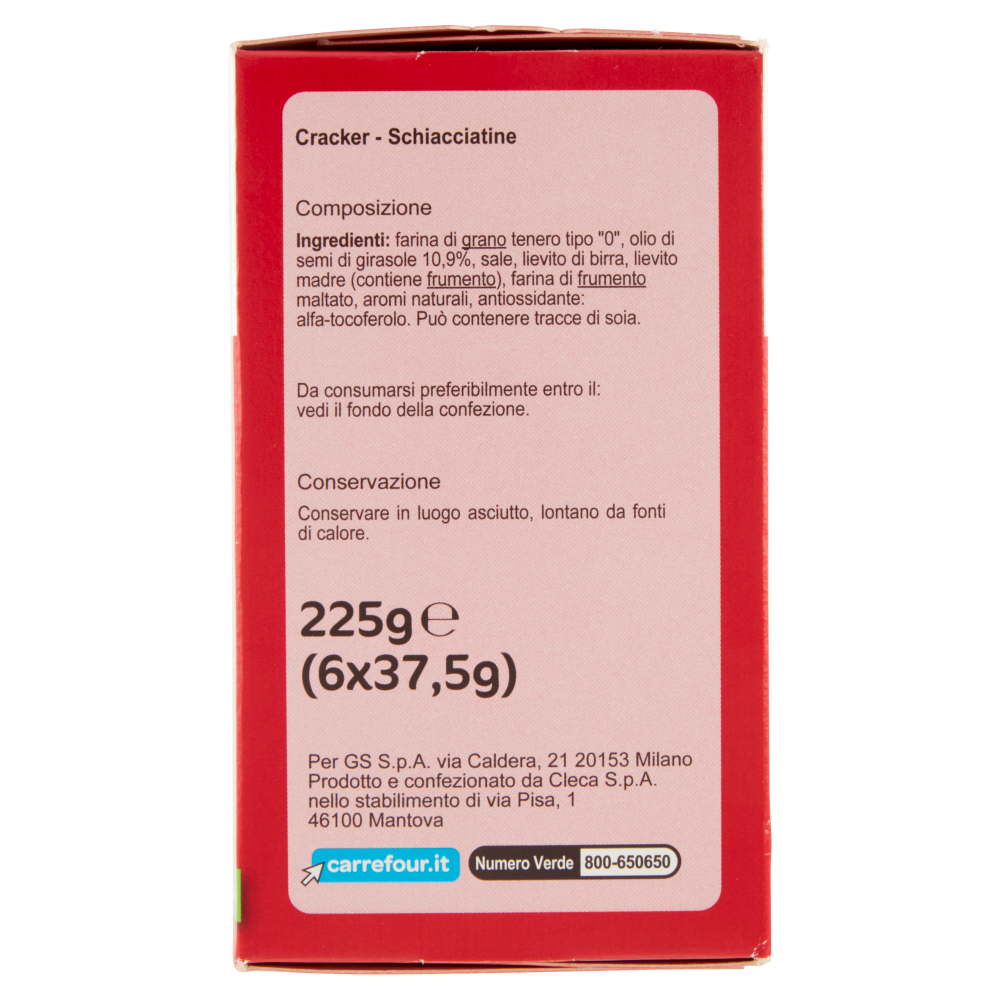 Carrefour Classic Schiacciatine Classiche 6 x 37,5 g