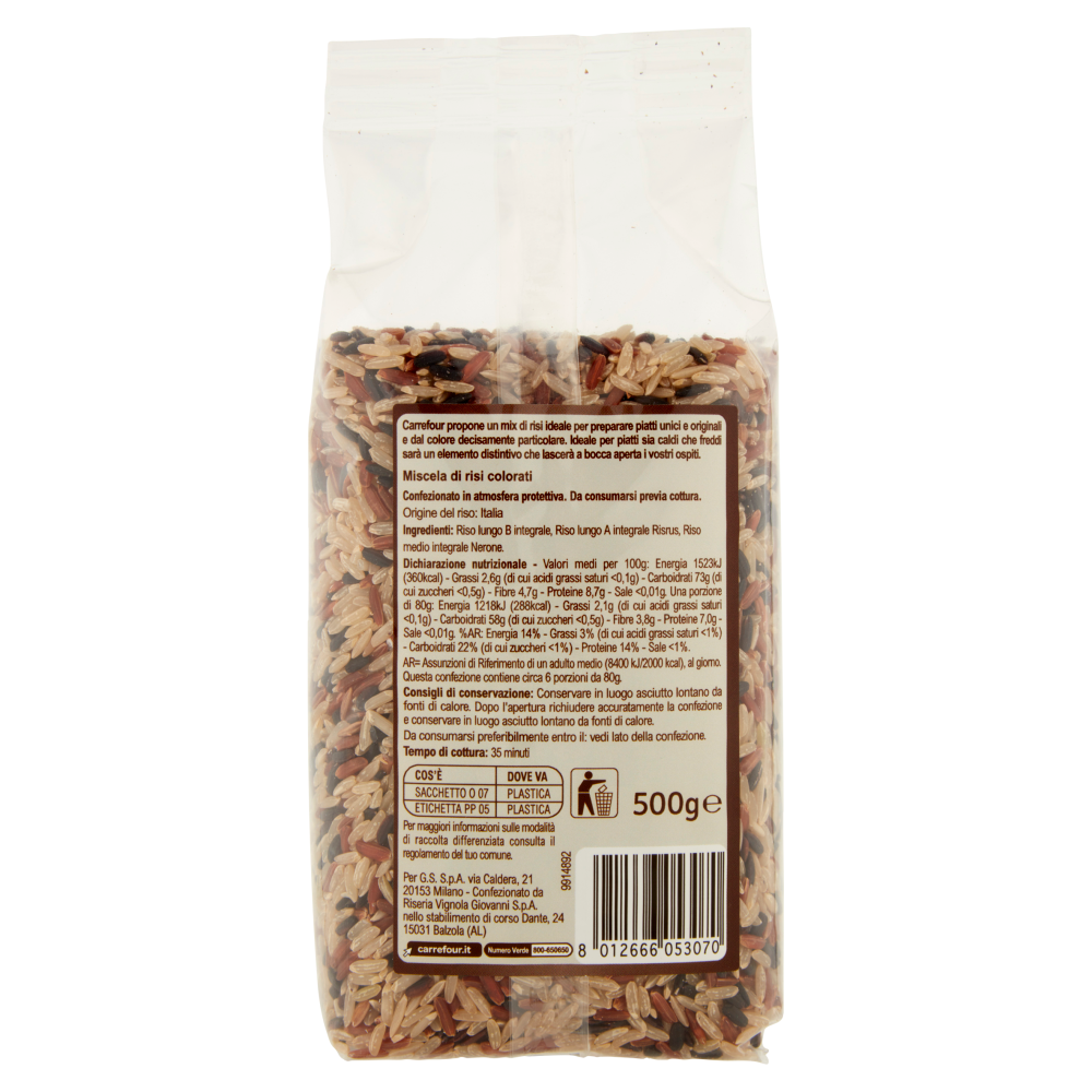 Carrefour Extra Fantasia di Risi per Insalate 500 g