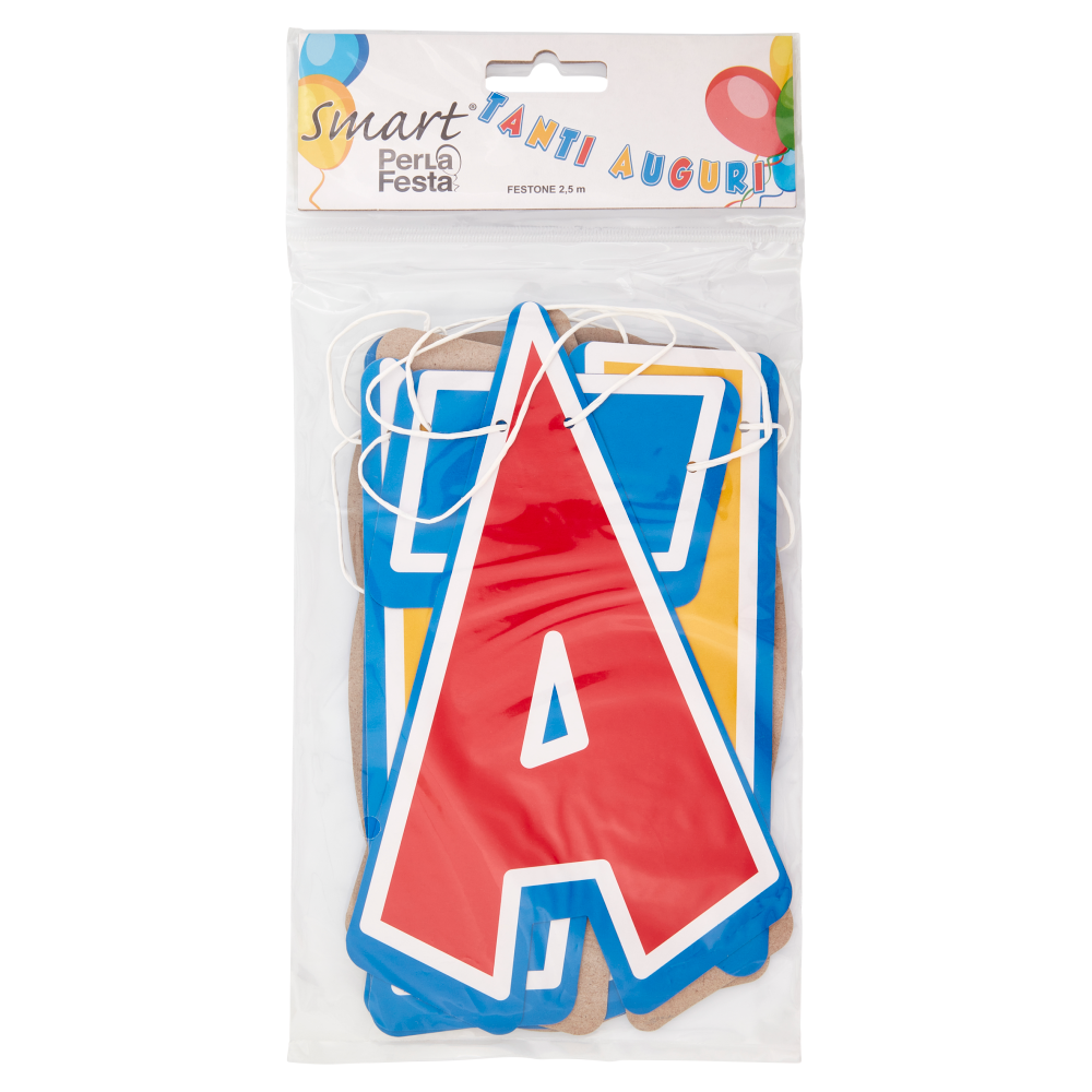 Smart PerLa Festa Festone Tanti Auguri 2,5 m 1 pz