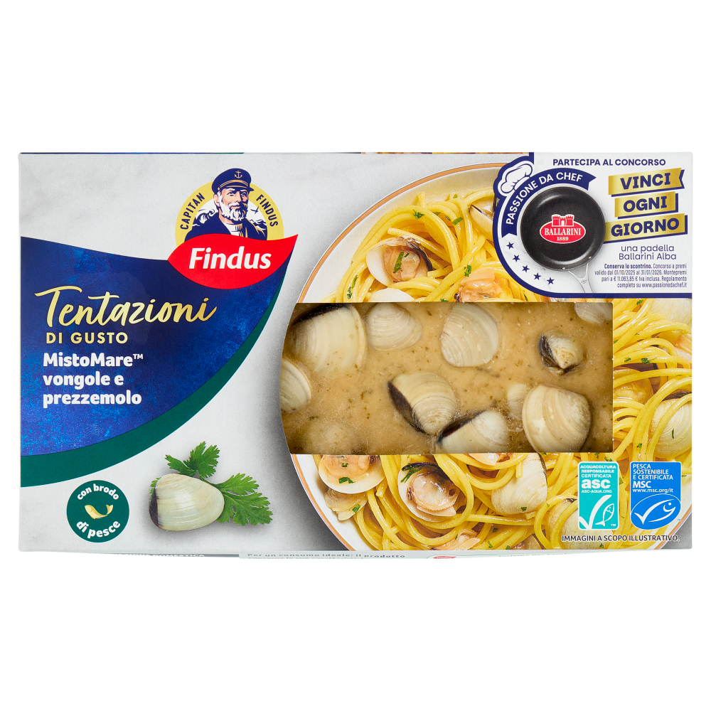 Capitan Findus Tentazioni di Gusto Misto Mare vongole e prezzemolo 400 g