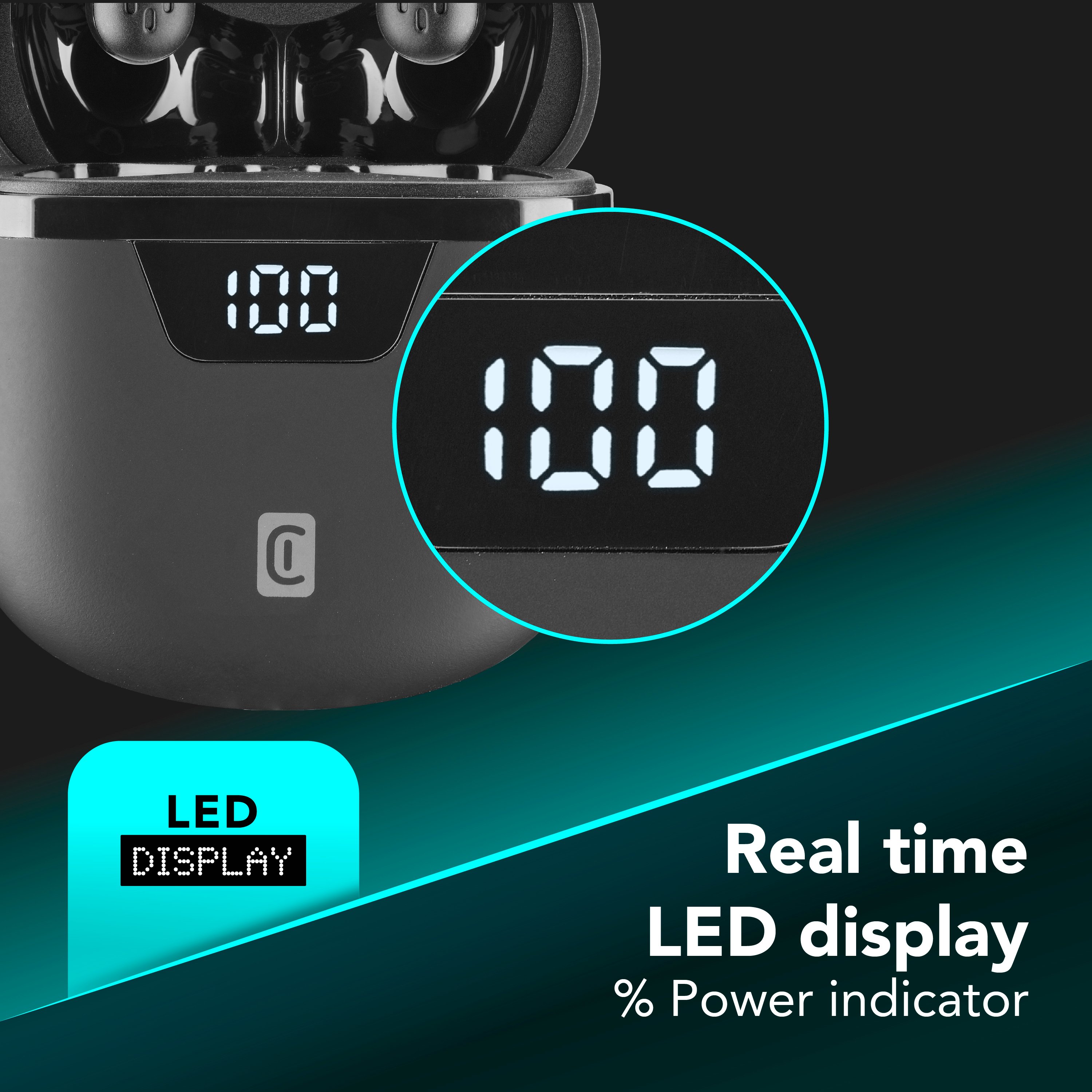 Cellularline SEEK PRO Auricolari senza fili con custodia di ricarica