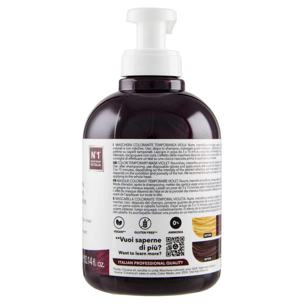 Alama Professional S.O.S. Color & Go Maschera nutriente e colorante Viola 300 ml 