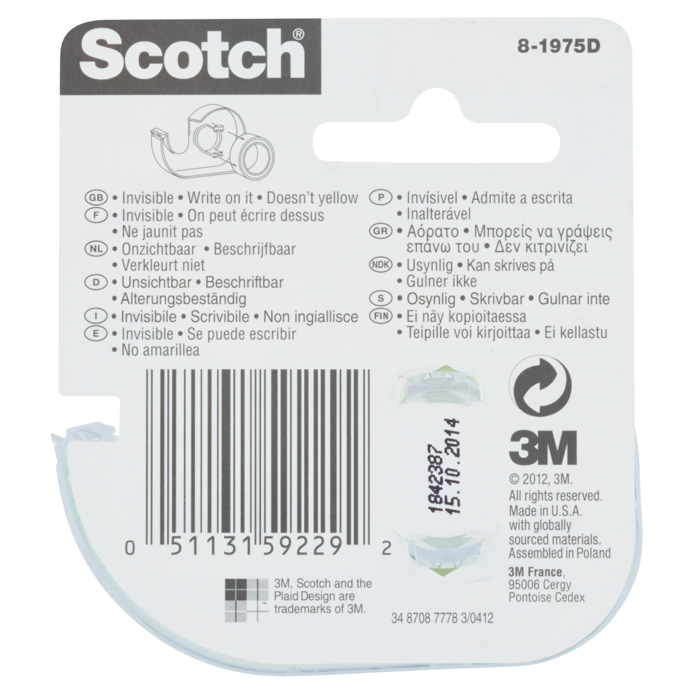 Scotch Magic Tape 19 mm x 7,5 m