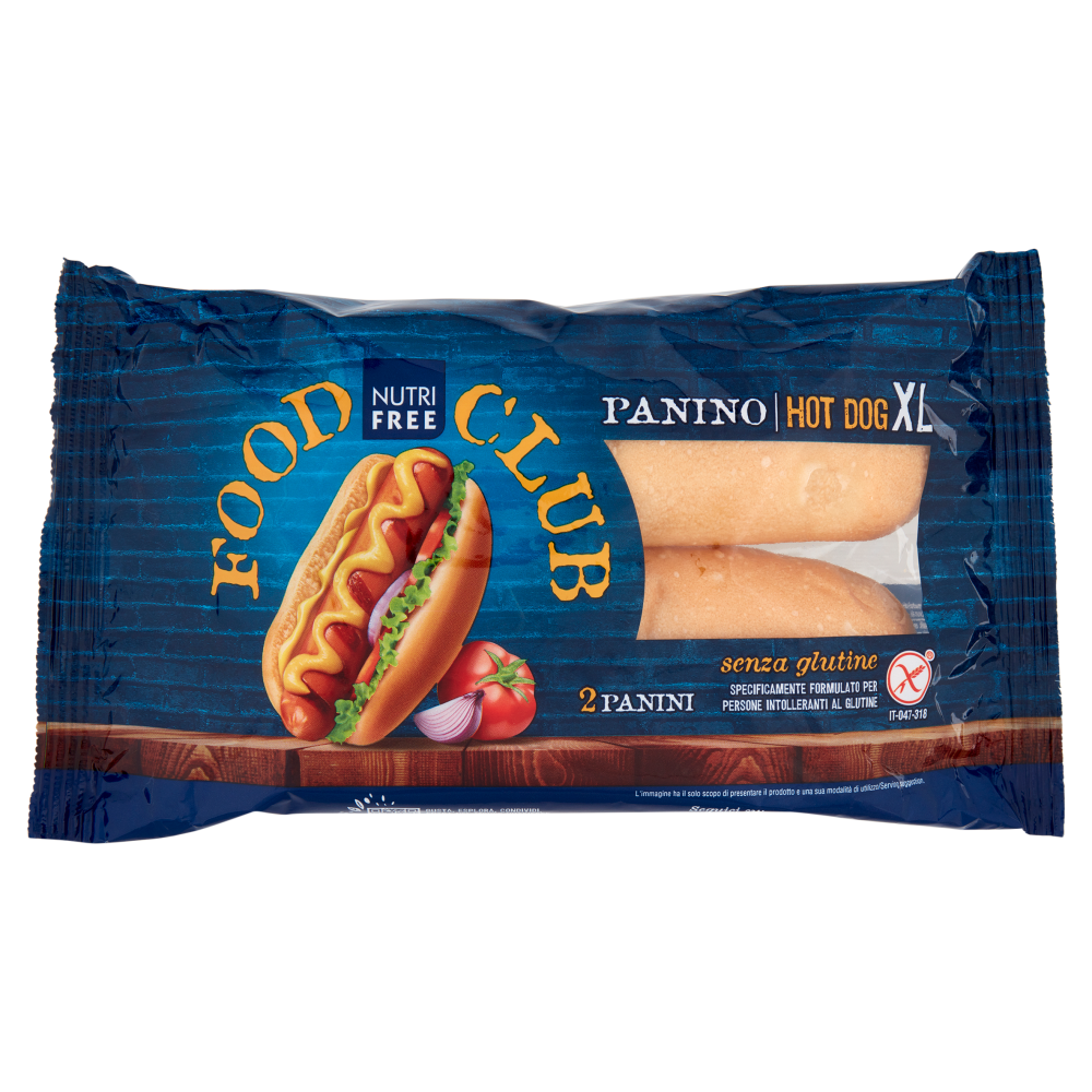 Nutrifree Food Club Panino Hot Dog XL senza glutine 130 g