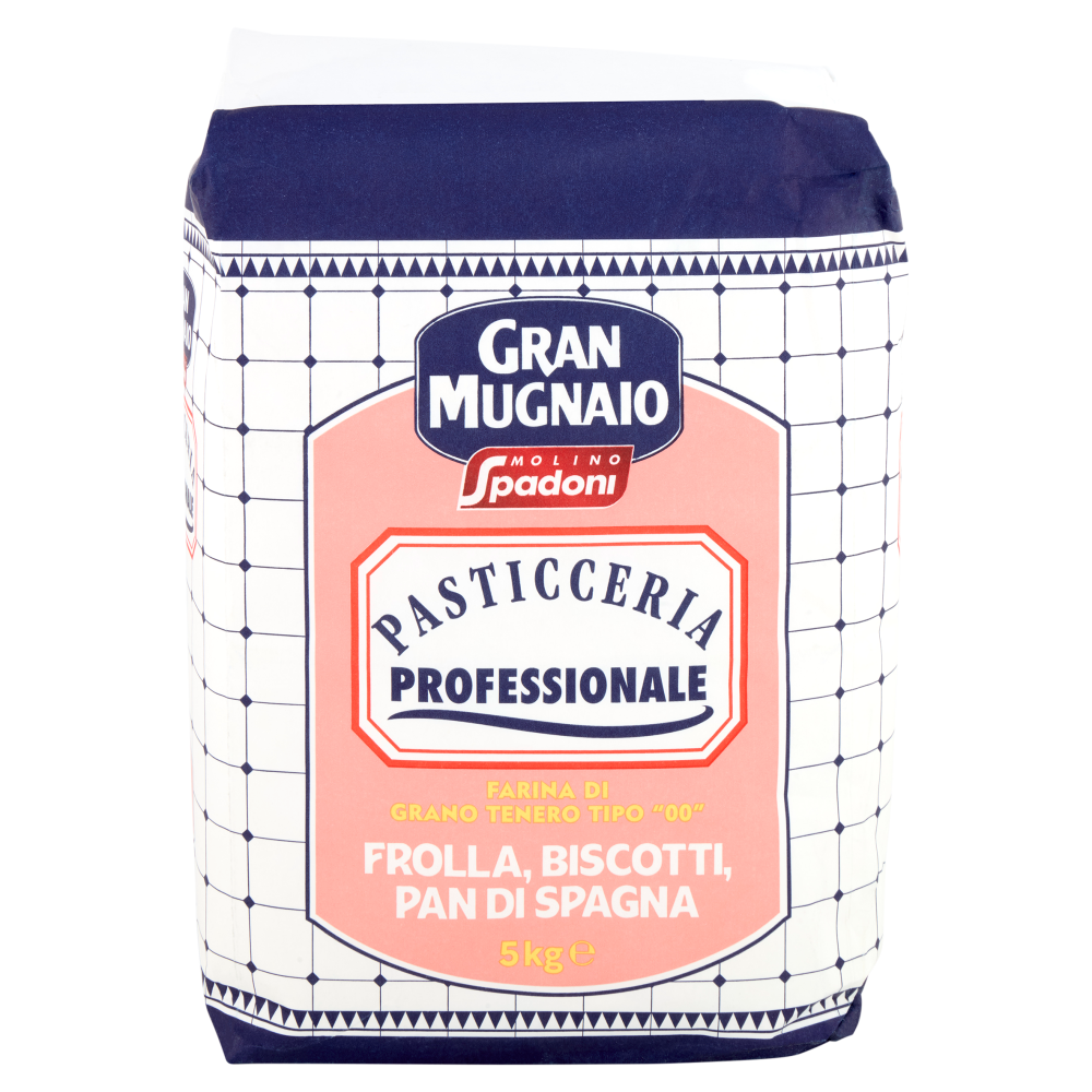 Molino Spadoni Gran Mugnaio Pasticceria Professionale Frolla, Biscotti, Pan di Spagna 5 kg