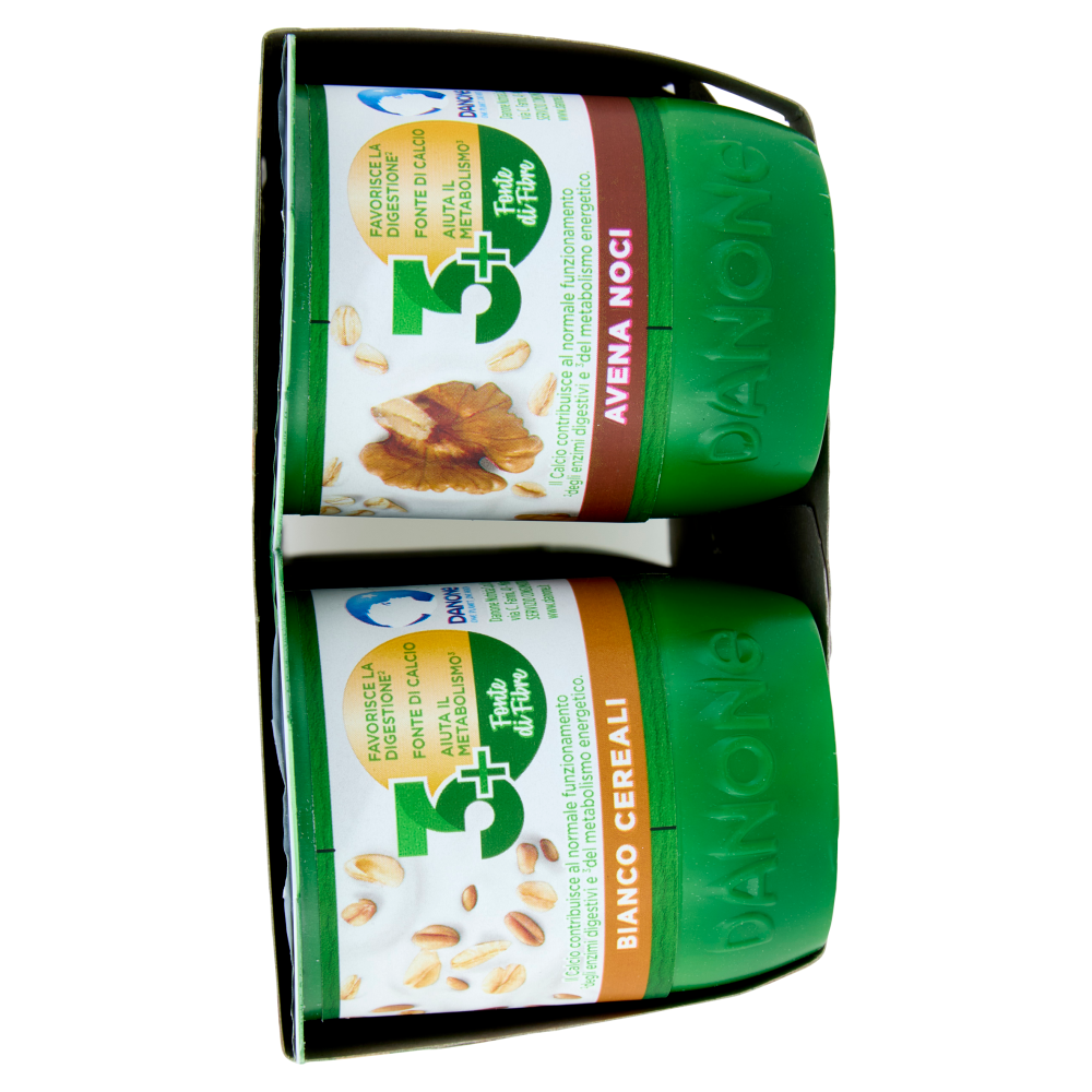 ACTIVIA Fibre e Frutta,Yogurt con Probiotico Bifidus,mix Cereali Bianco/Pera/Avena Noci/Kiwi,8x125g