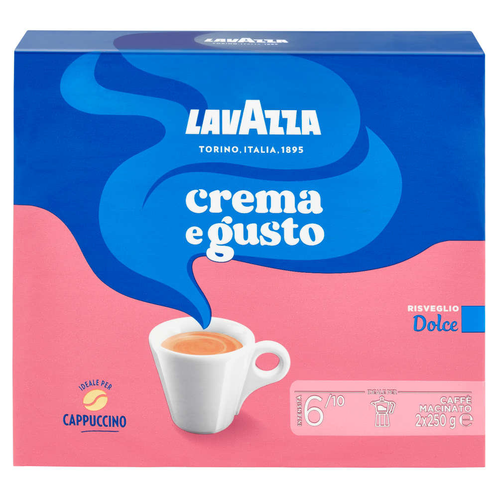 Lavazza crema e gusto Dolce Caffè Macinato 2 x 250 g