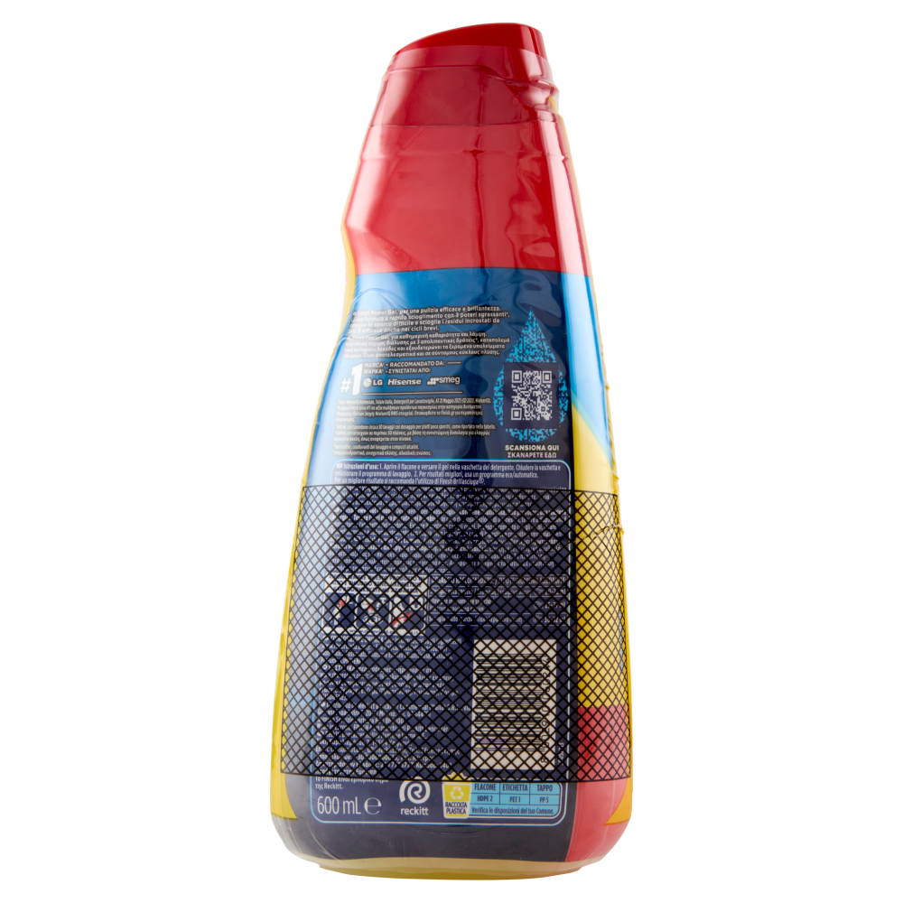 Finish Power Gel Lemon 3 x 30 lavaggi liquido lavastoviglie 3 x 600 ml