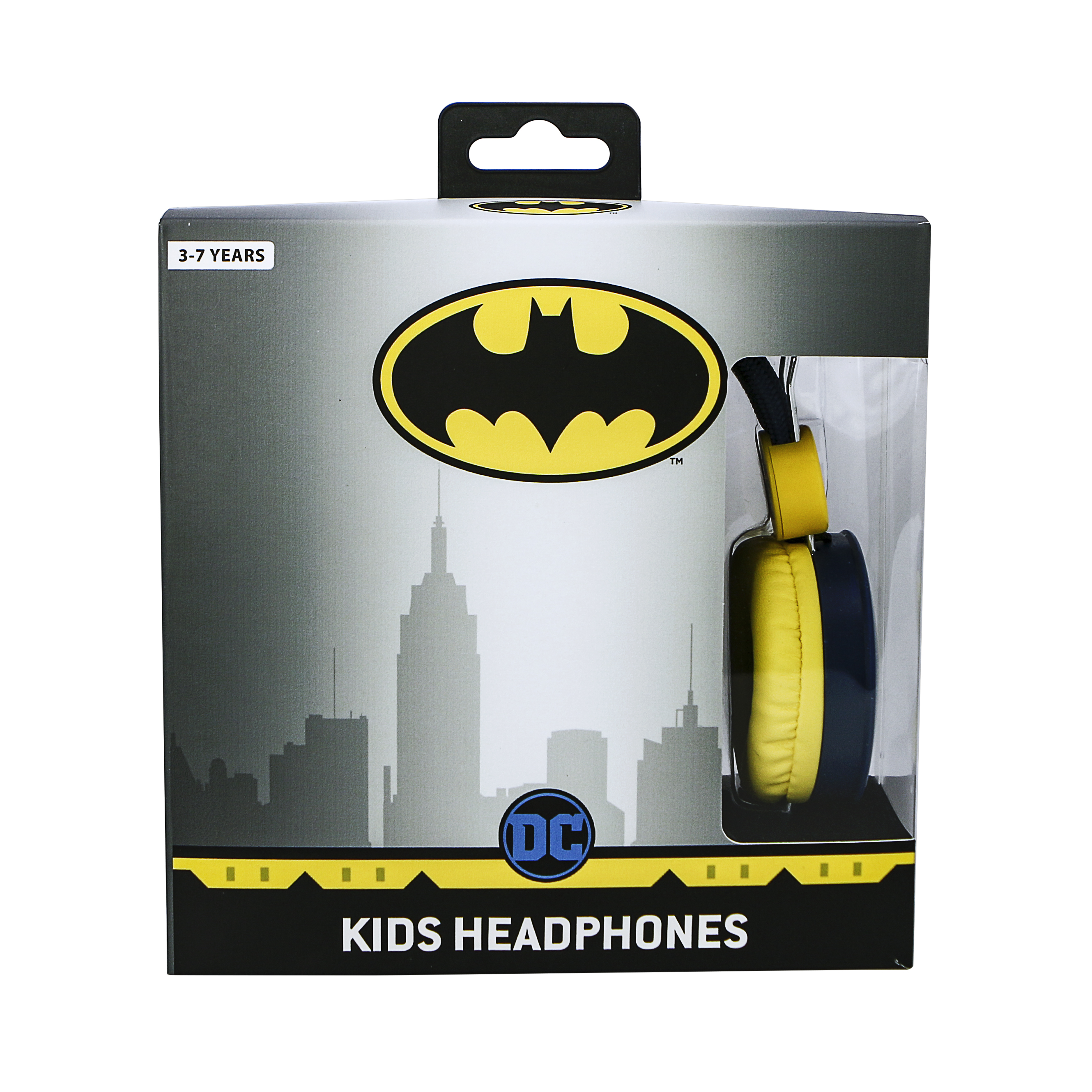 OTL Technologies DC Comics Batman Caped Crusader Cuffie Cablato A Padiglione MUSICA Blu