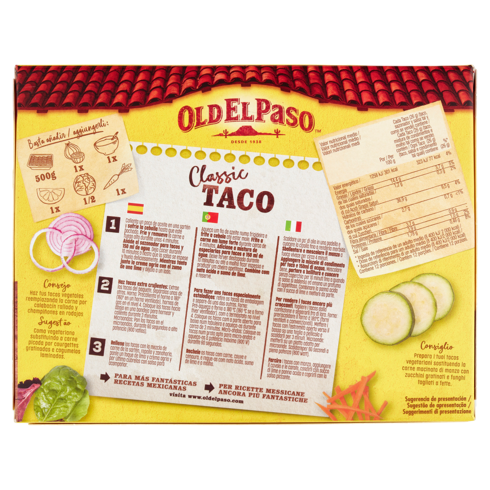 Old El Paso Taco The Kit Original Chili suave 308 g
