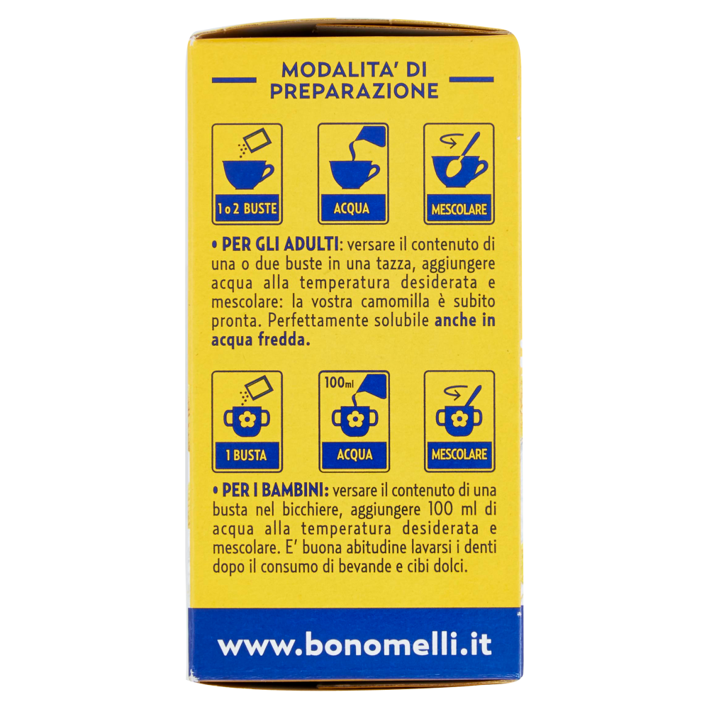Bonomelli Estratto Zuccherato di Camomilla Solubile Classica 20 x 5 g