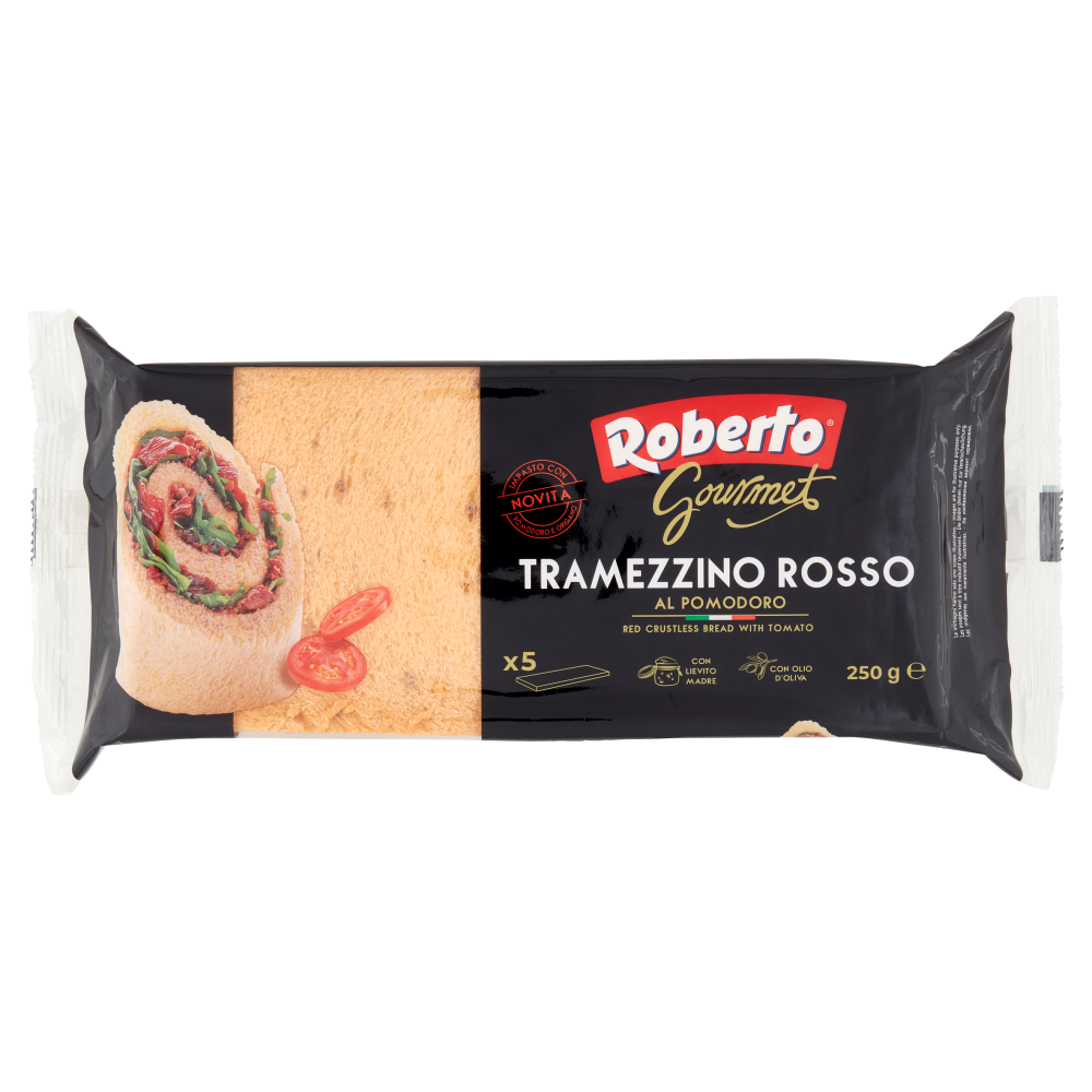 Roberto Gourmet Tramezzino Rosso al Pomodoro 5 Fette 250 g