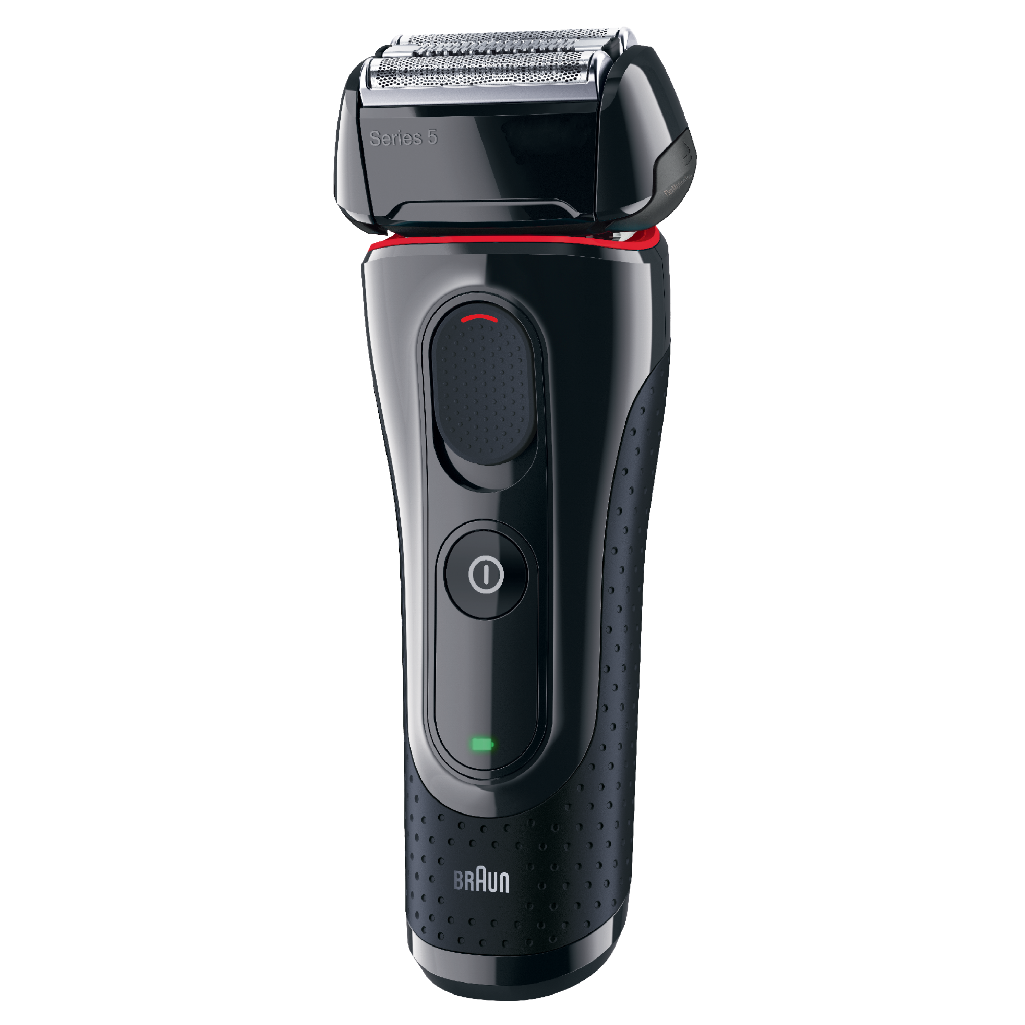 Braun Series 5 5030S Rasoio Trimmer Nero, Rosso