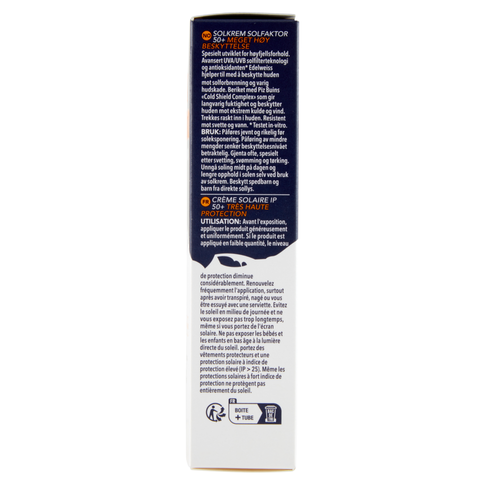 Piz Buin Mountain Sun Cream 50+ SPF Very High 50 ml