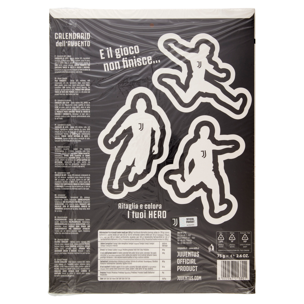 Calendario dell'Avvento Juventus 75 g