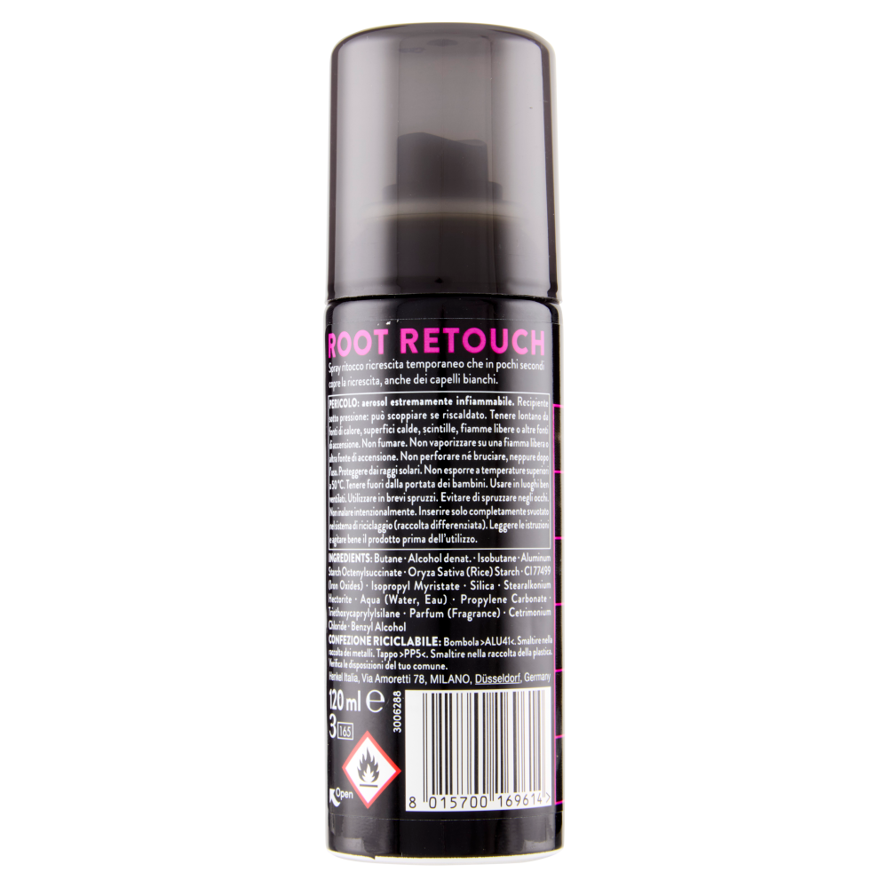 Syoss Root Retouch Colorazione Temporanea Nero 120 ml
