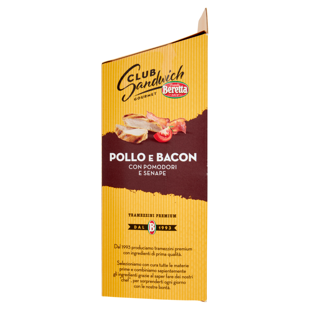 Fratelli Beretta Club Sandwich Gourmet Pollo e Bacon 160 g