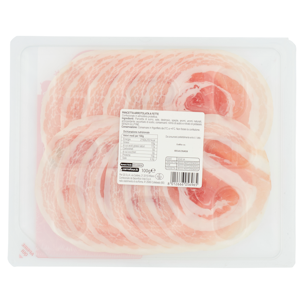 Carrefour Classic Pancetta Arrotolata 100 g