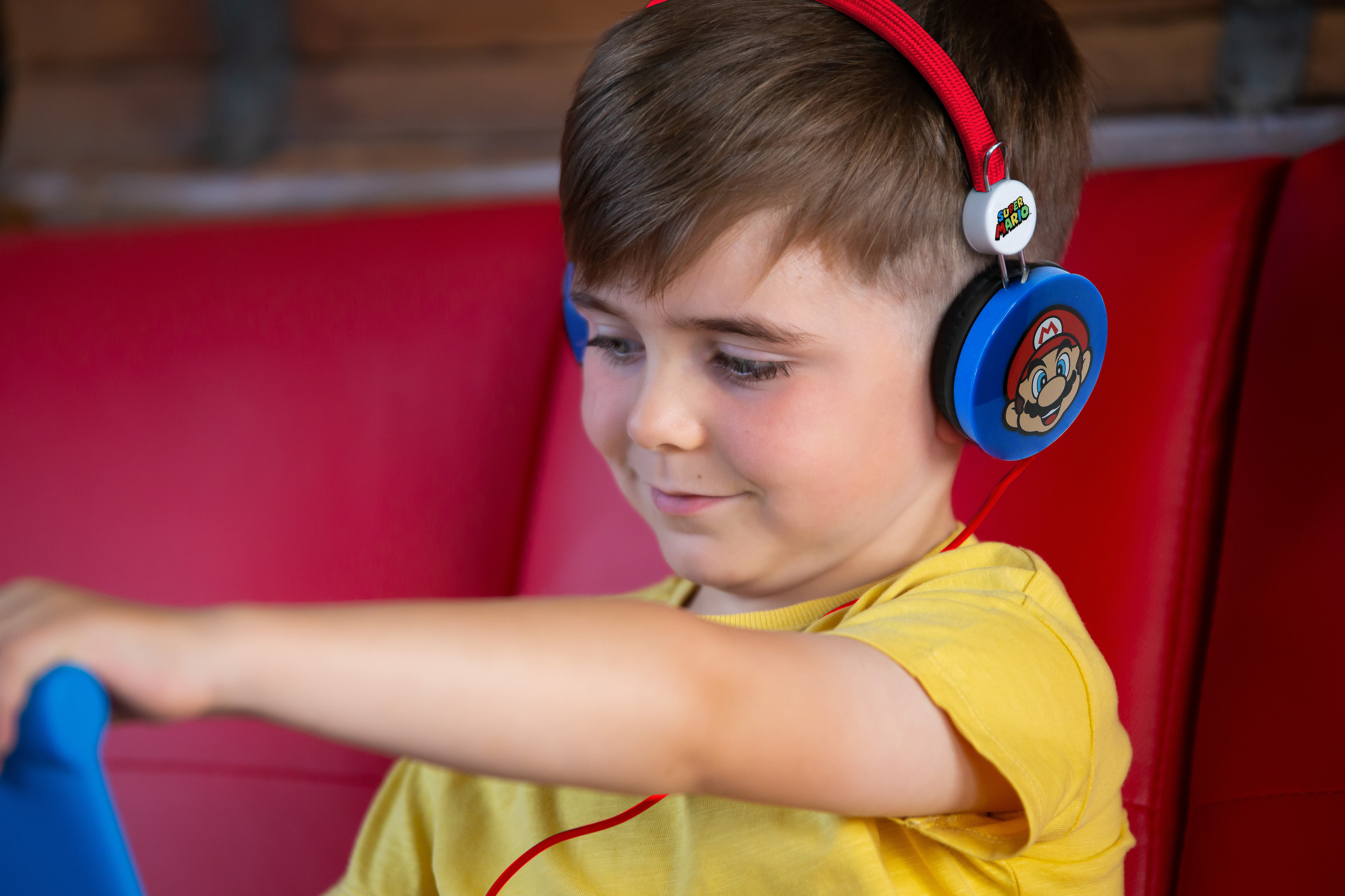 OTL Technologies Super Mario Cuffie Cablato A Padiglione MUSICA Nero, Blu, Rosso, Bianco