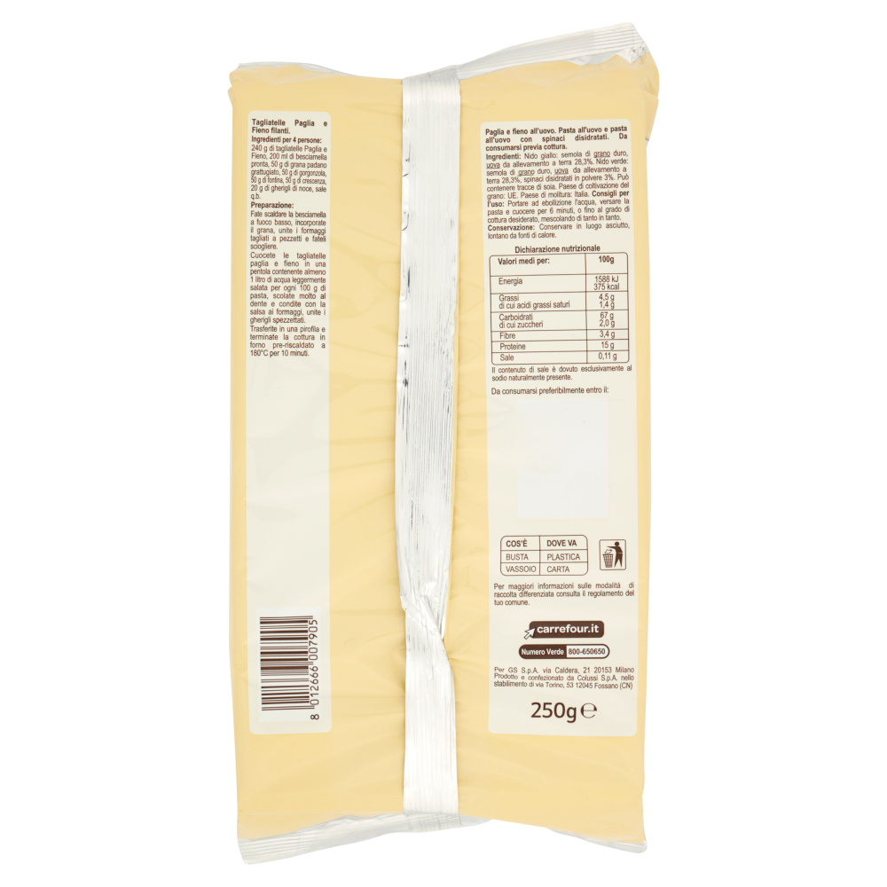 Carrefour Original N°424 Paglia e Fieno all'Uovo 250 g