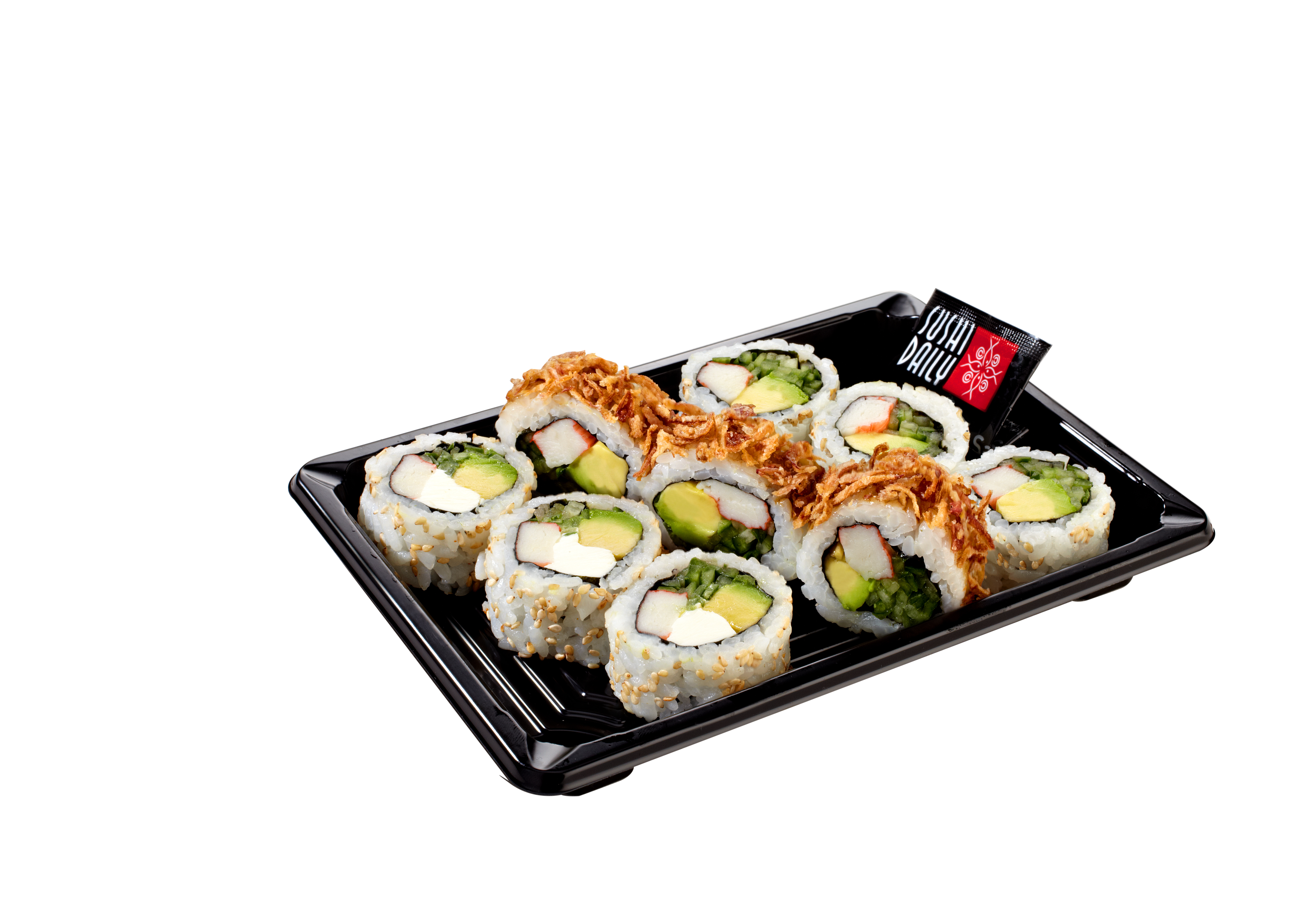 Triple Roll Contenuto: 3 california rolls, 3 crunch cali rolls, 3 cheese cali roll 