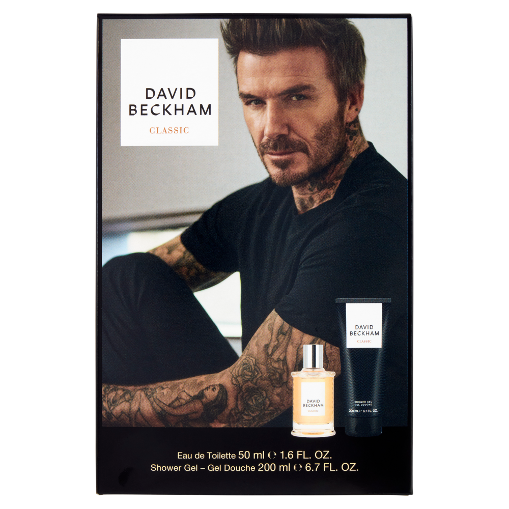 David Beckham Classic Xmas25 Maschile Eau de Toilette 50 ml + Shower Gel 200 ml Classic 
