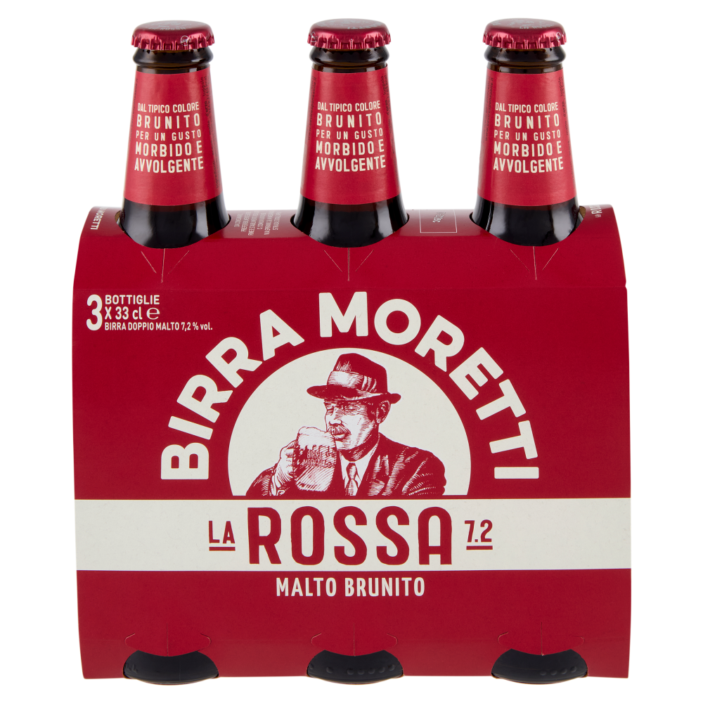 Birra Moretti la Rossa 7.2 3 x 33 cl