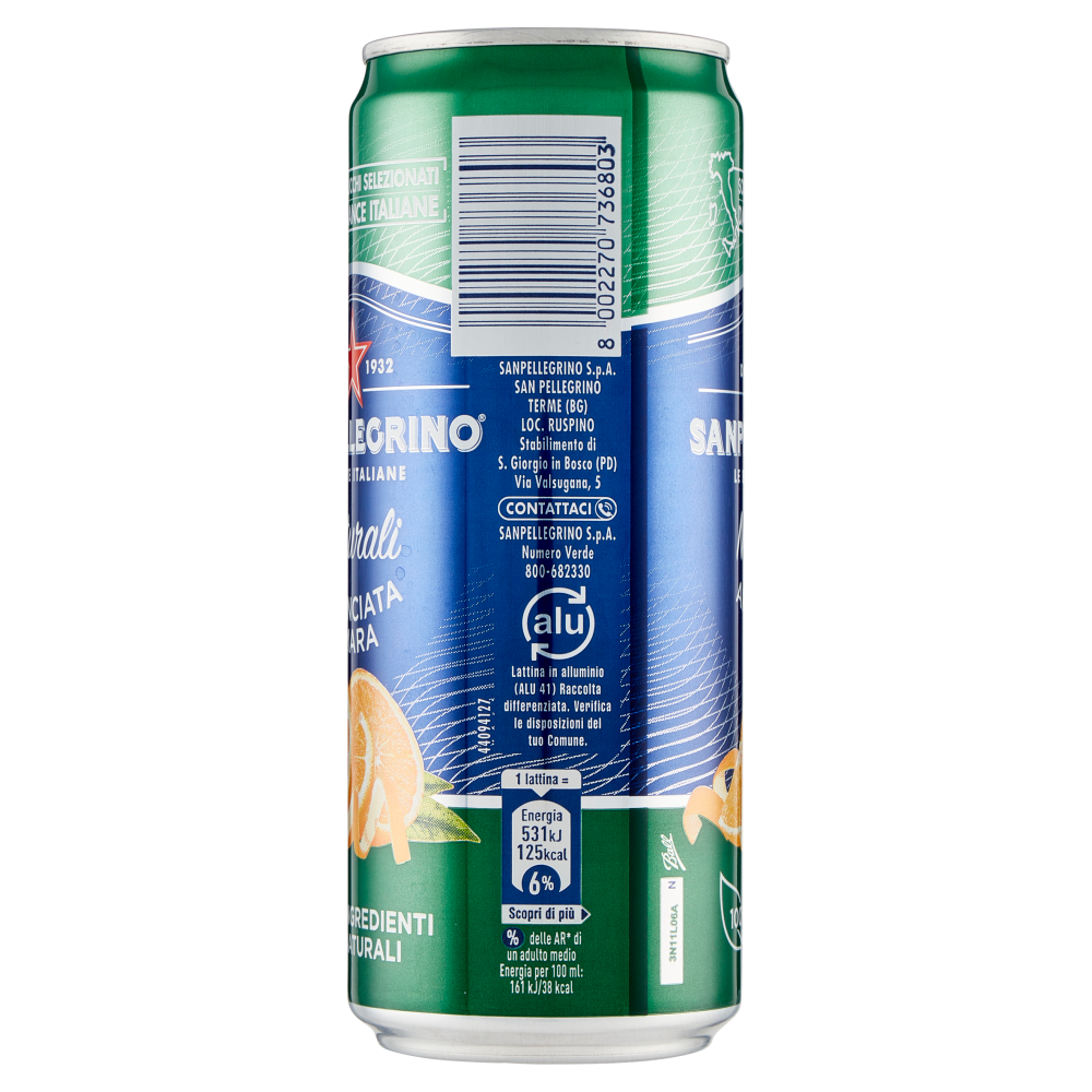 SANPELLEGRINO Naturali Aranciata Amara 33 cl