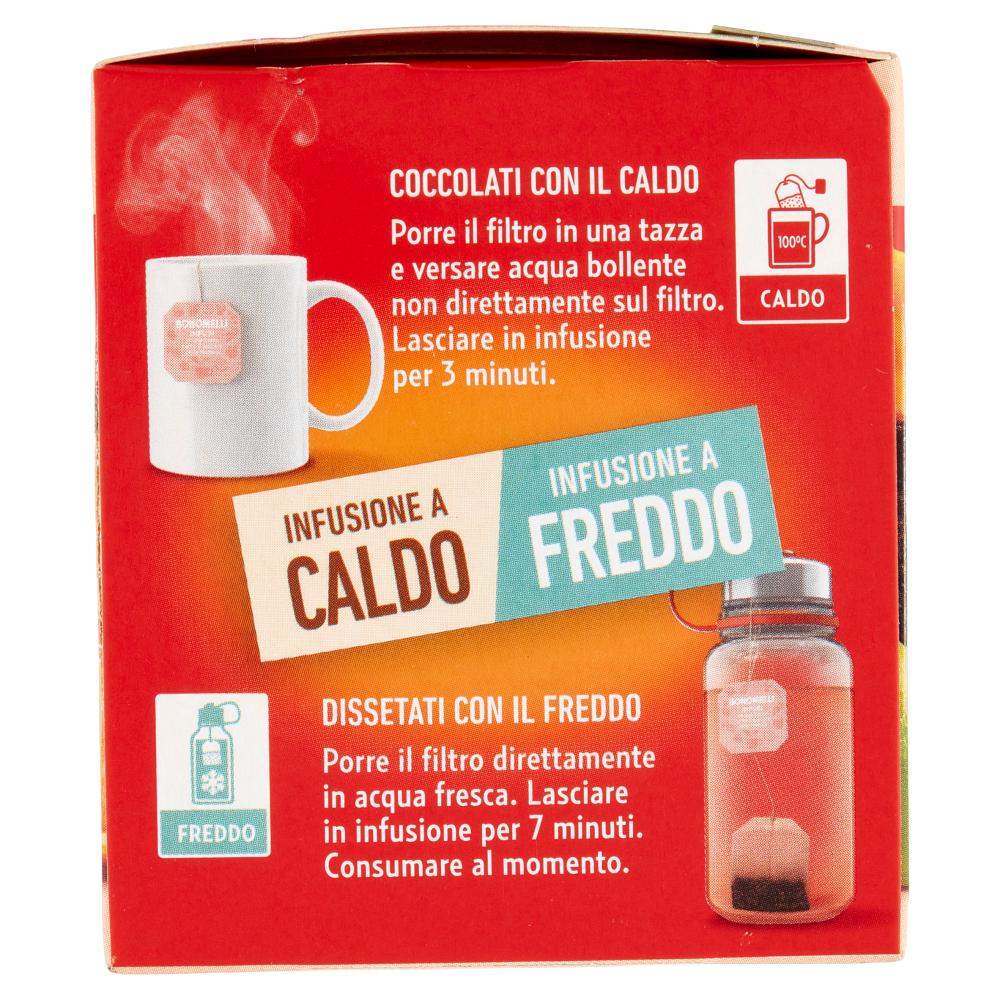 Bonomelli Infusi Fruttosi 100% Naturali Papaya e Arancia 12 Filtri 24 g