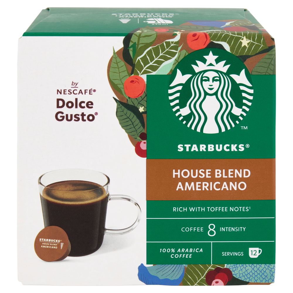 STARBUCKS House Blend by Nescafé Dolce Gusto Caffè Lungo 12 Capsule 102 g