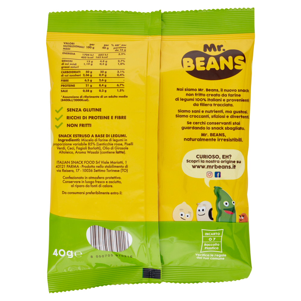 Mr. Beans Snack gusto Wasabi 40 g