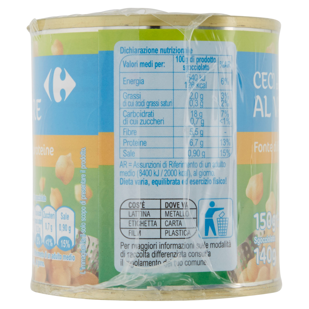 Carrefour Ceci cotti al Vapore 3 x 150 g