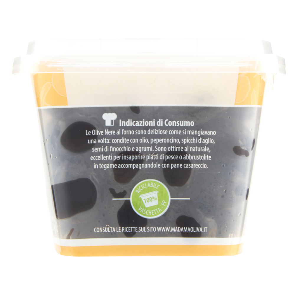 Madama Oliva il Frutto di Grecia Olive Nere al Forno 250 g