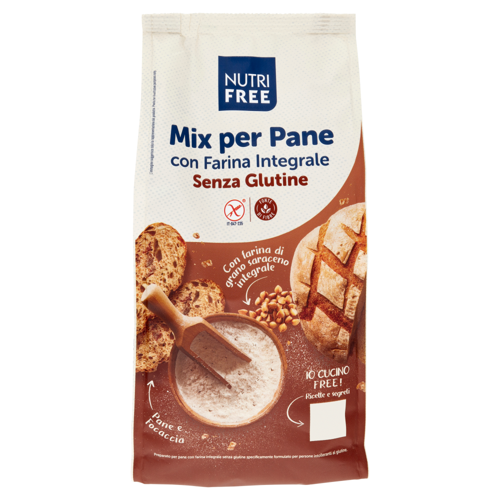 Nutrifree Mix per Pane con Farina Integrale Senza Glutine 1000 g