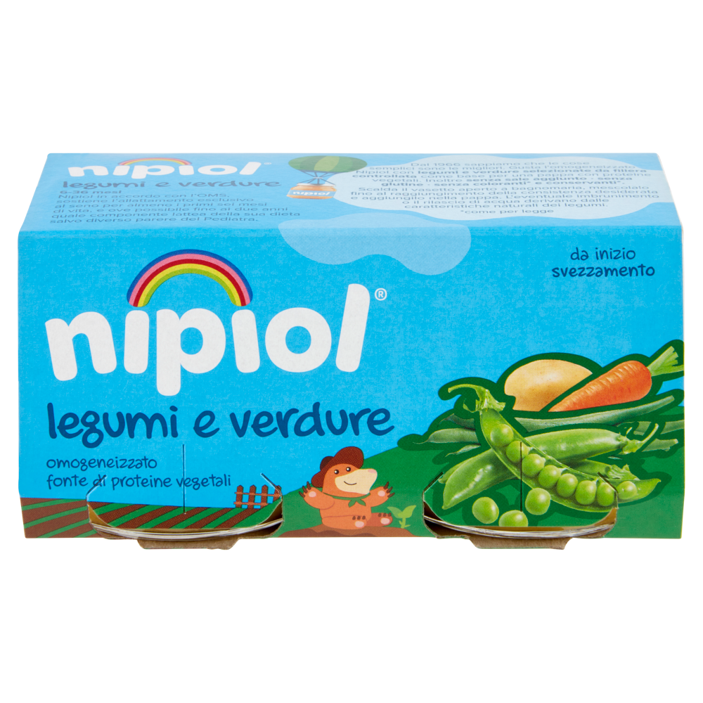 nipiol legumi e verdure omogeneizzato 2 x 80 g