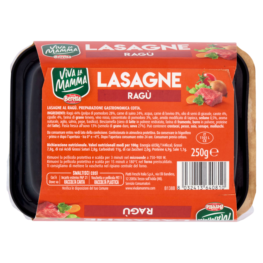 Viva la Mamma Lasagne Ragù 250 g