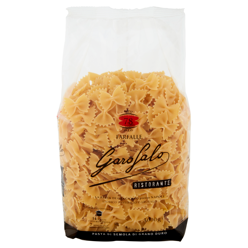 Garofalo Ristorante Farfalle 78 Pasta di Semola di Grano Duro 1000 g